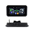 6.0-inch IPS motorcycle navigation screen wireless auto-connect feature, easy to install and remove, compatible with CarPlay and Android Auto, smartphone integration, dashboard mount, capacitive touch