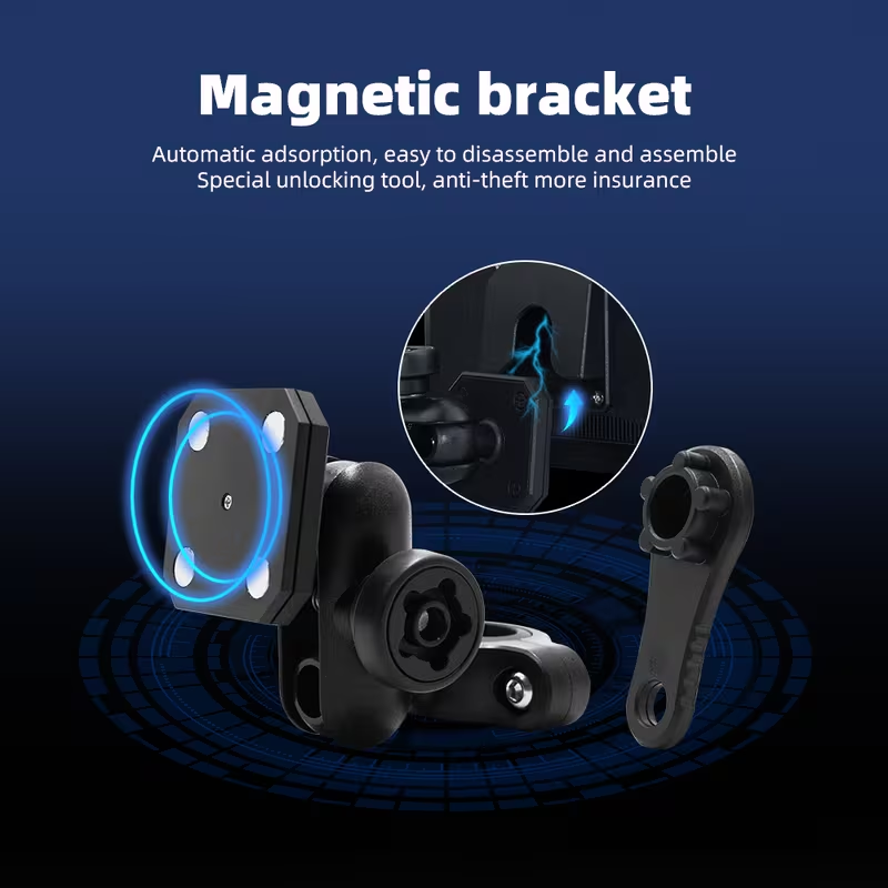 7-inch IPS motorcycle navigation screen – wireless auto-connect feature, easy to install and remove, compatible with CarPlay and Android Auto, smartphone integration, dashboard mount, capacitive touchscreen, vibrant colors, durable dashboard installation